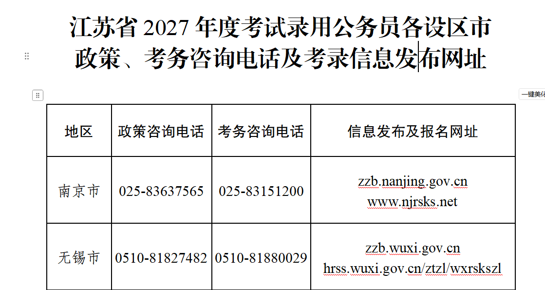 2027江苏省考报名入口